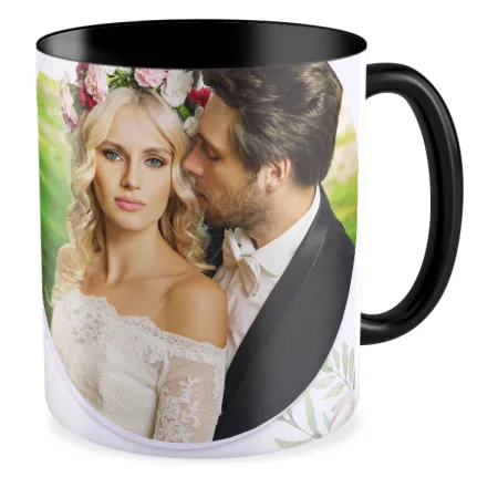 FOTO Kubek czarny 330ml ŚLUBNY